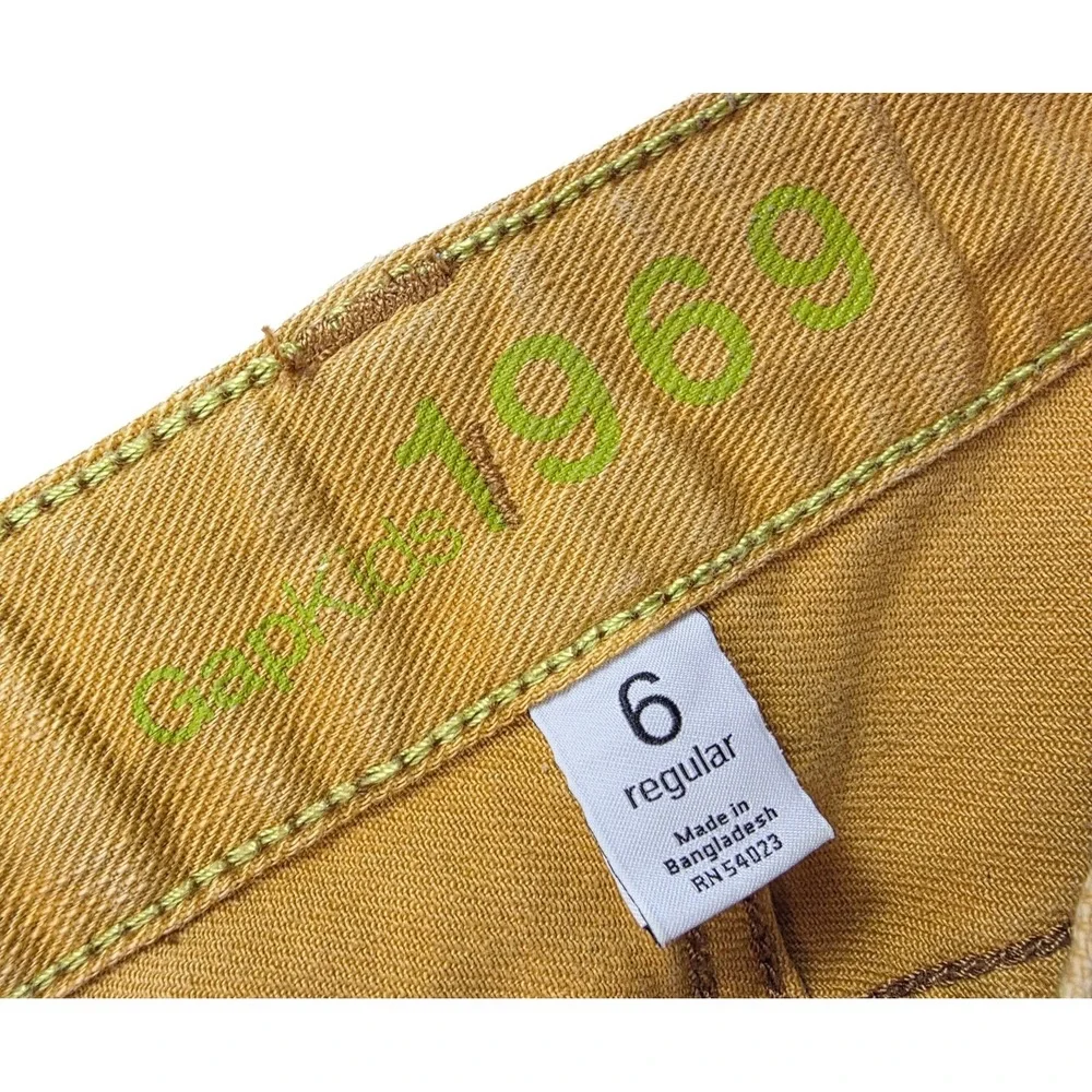 Gap Mustard Slim Stretch Jeans Boy's Size 6